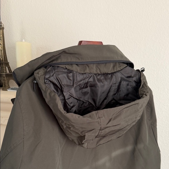 Abercrombie & Fitch Men's Olive Military Jacket - Picture 3 of 4